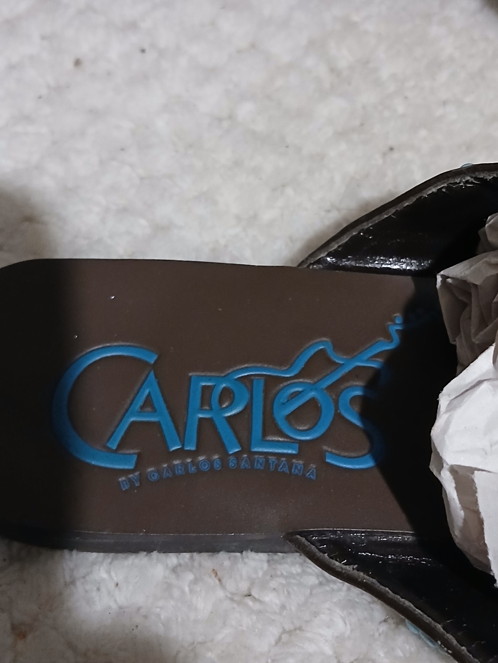 Carlos by Carlos Santana Turquoise Beaded Women’s Slide Sandals - Picture 4 of 9